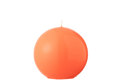 Kerzenkugel aus Wachs, fluoreszierend rot - 30 Stunden