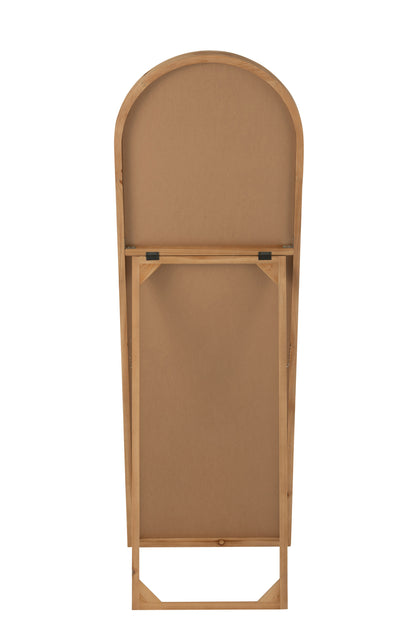 Mirror With Feet Mirror/Fir Wood Natural