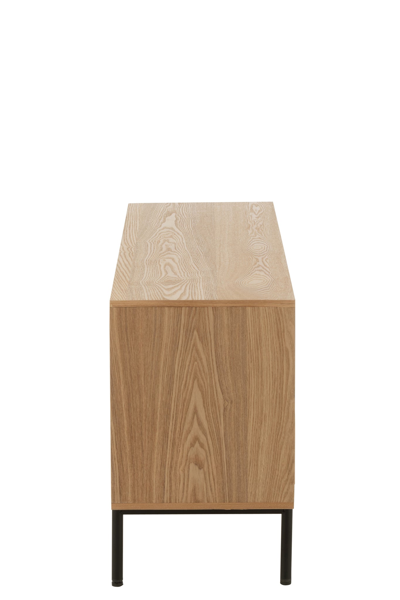 Cabinet Square Mdf/Metal Natural/Black Large