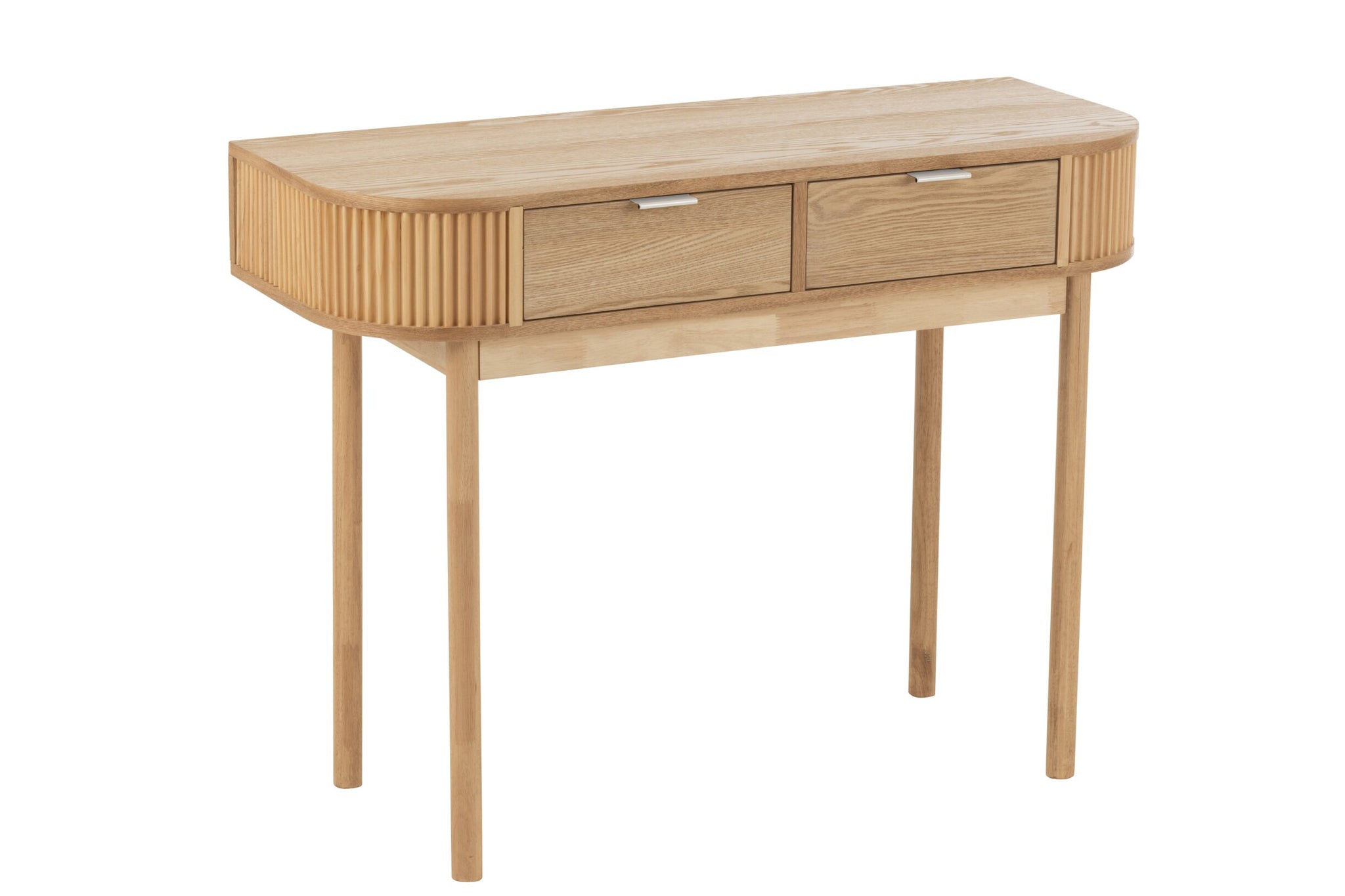 Konsole abgerundet, MDF/Kiefer, natur