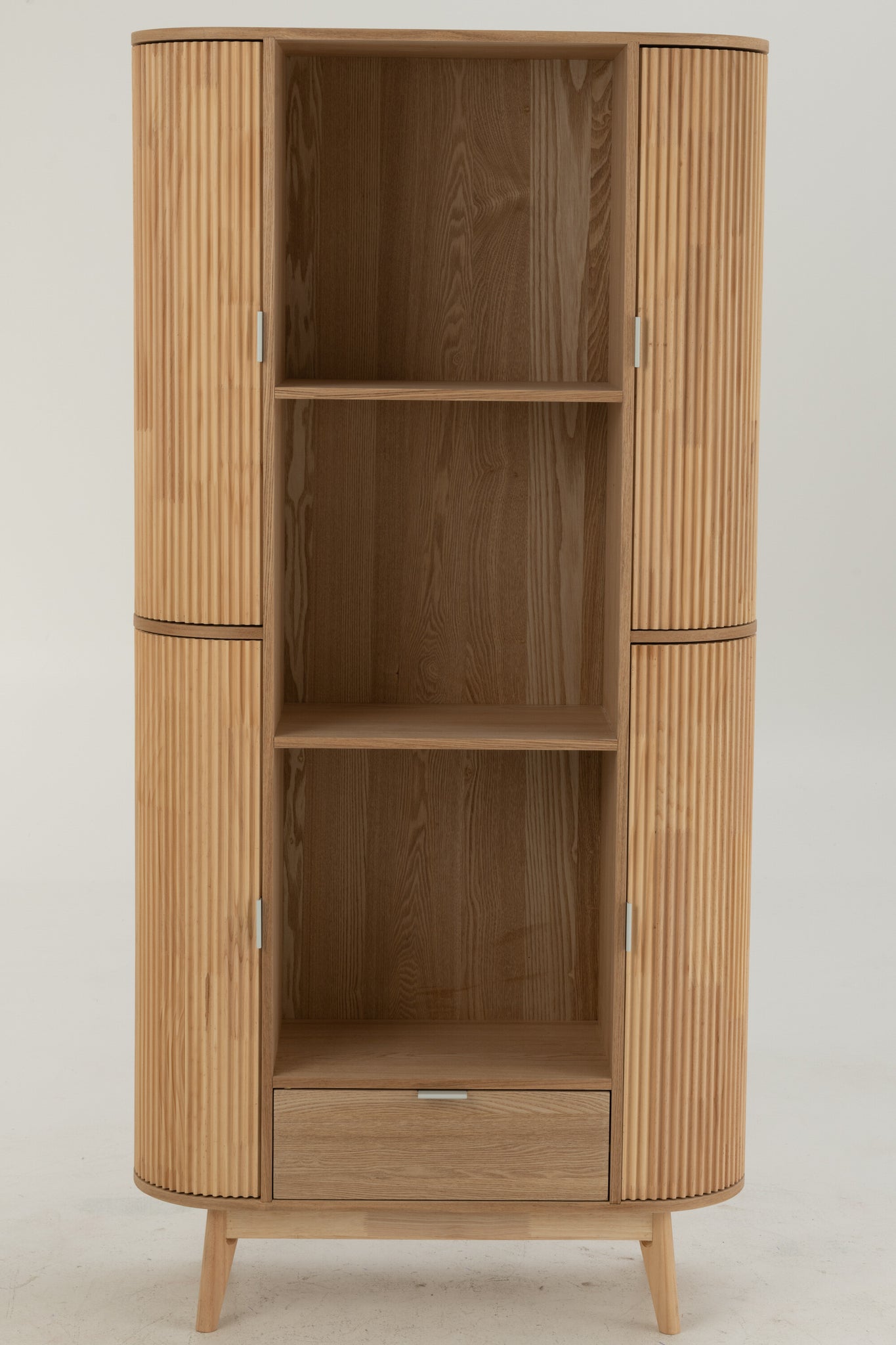 Shelf Rounded Mdf/Pine Wood Natural