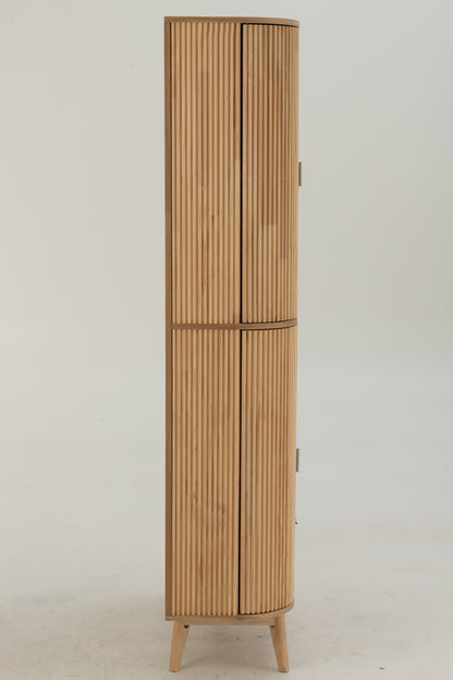 Shelf Rounded Mdf/Pine Wood Natural