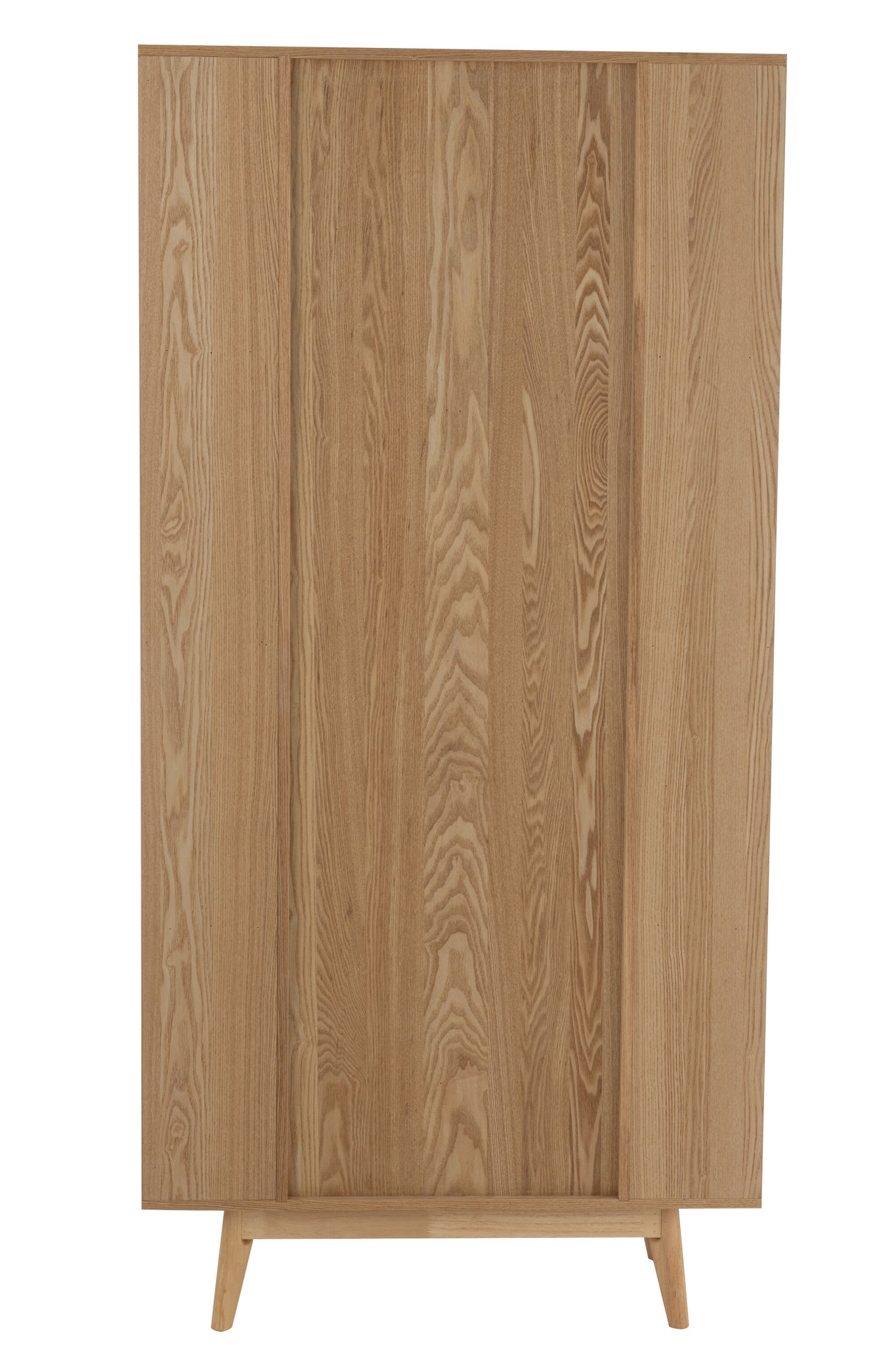 Rundes offenes Regal Holz Natur | Minimalistischer Aufbewahrungsschrank | Living and Goods