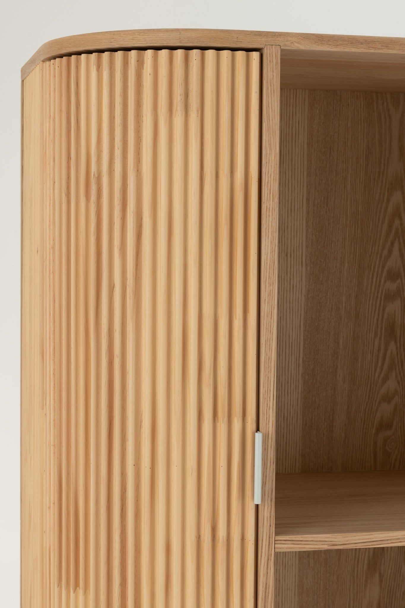 Shelf Rounded Mdf/Pine Wood Natural