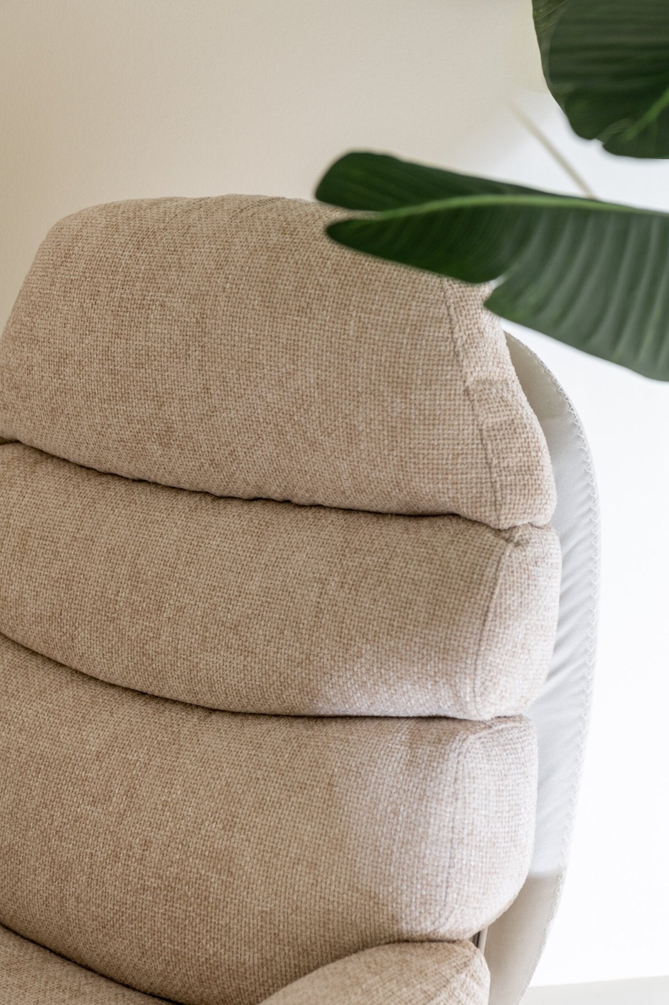Relax Sofa + Hocker Metall/Sperrholz Grau/Schwarz