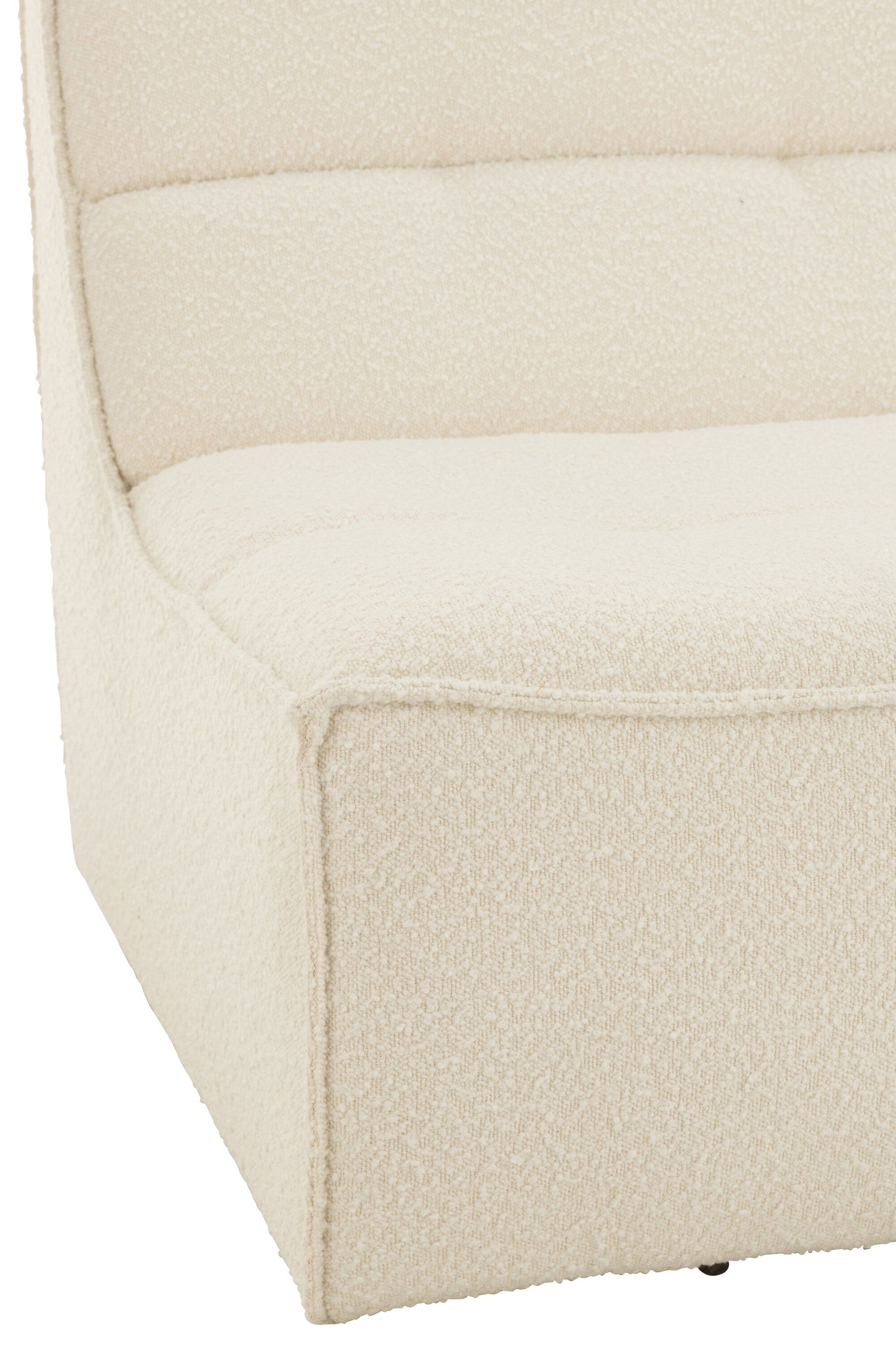 Chair Swivel Square Poplar Wood/Foam Cream