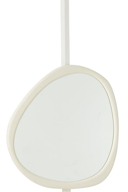 Wall Mirror Moderna Mdf/Mirror White Medium