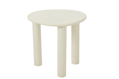 Beistelltisch Bali MDF/PVC Weiß Klein