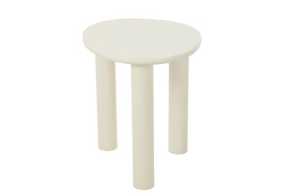 Beistelltisch Bali MDF/PVC Weiß Klein