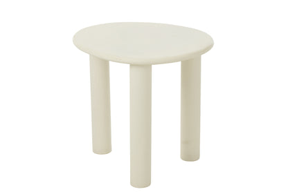 Side Table Bali Mdf/Pvc White Small
