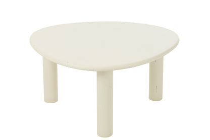 Beistelltisch Bali MDF/PVC Weiß Mittel