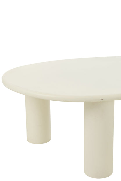 Salontafel Bali – mdf/pvc, wit, 108x59x33 cm