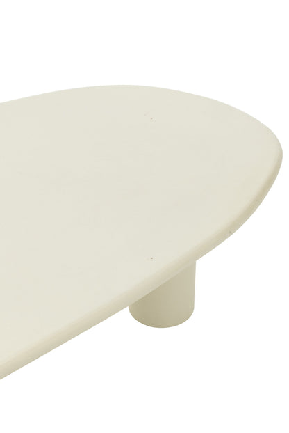 Salontafel Bali – mdf/pvc, wit, 108x59x33 cm