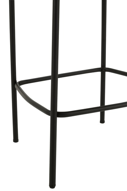 Bar Chair Boucle Plywood/Polyester White/Black