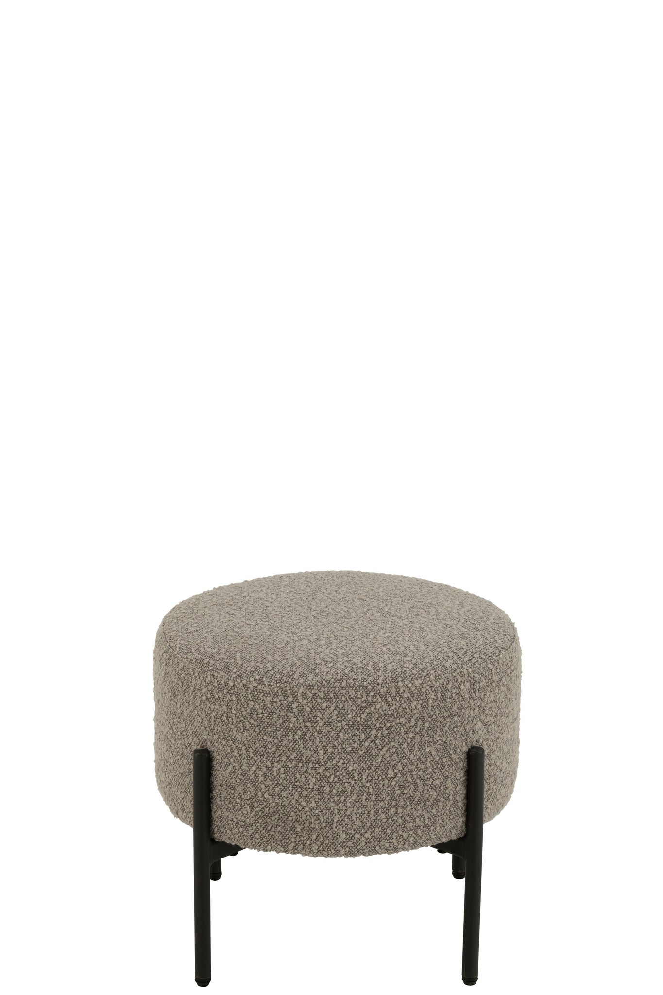 Stool Boucle Plywood/Polyester Grey/Black