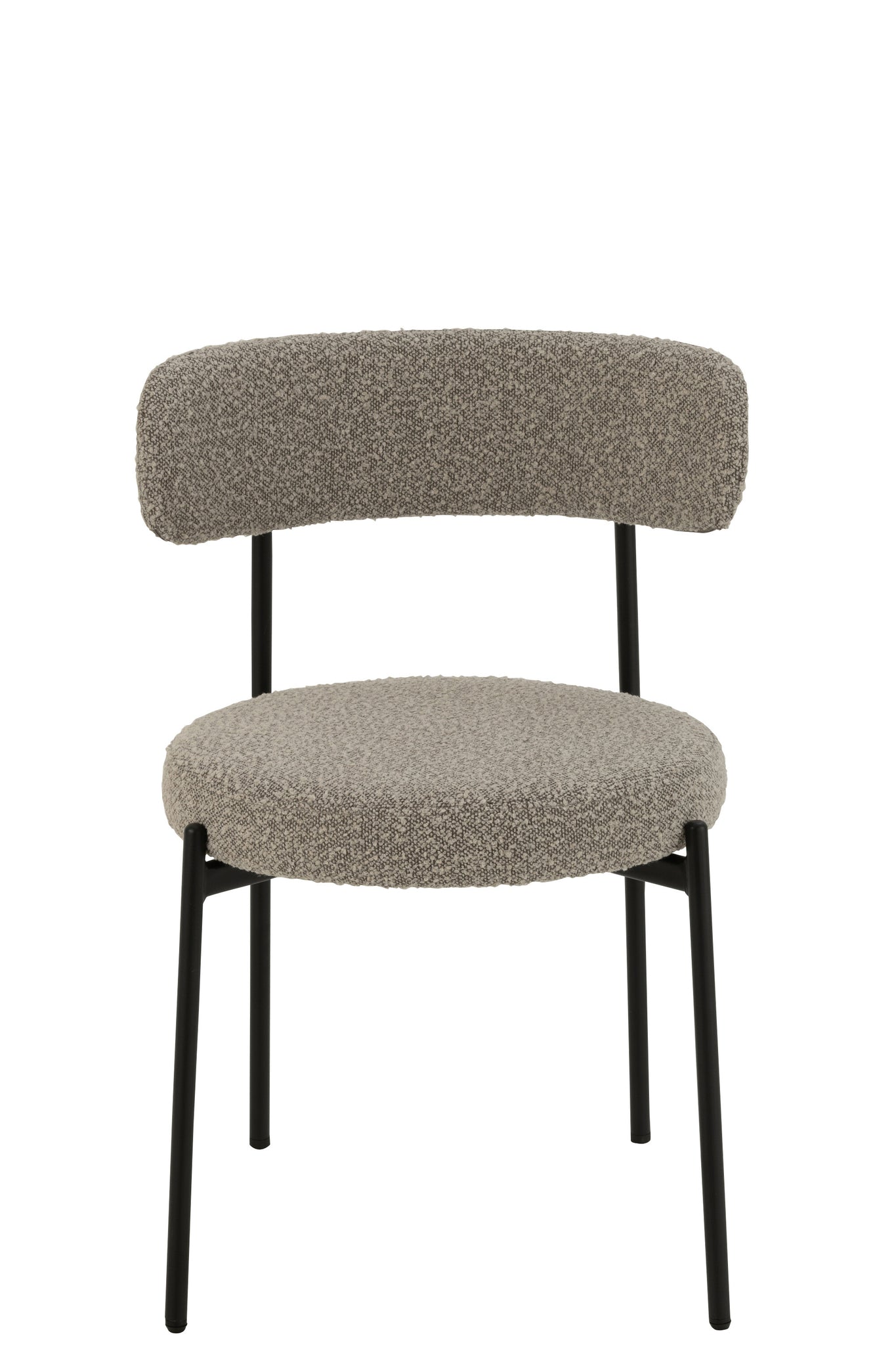 Chair Boucle Plywood/Polyester Grey/Black