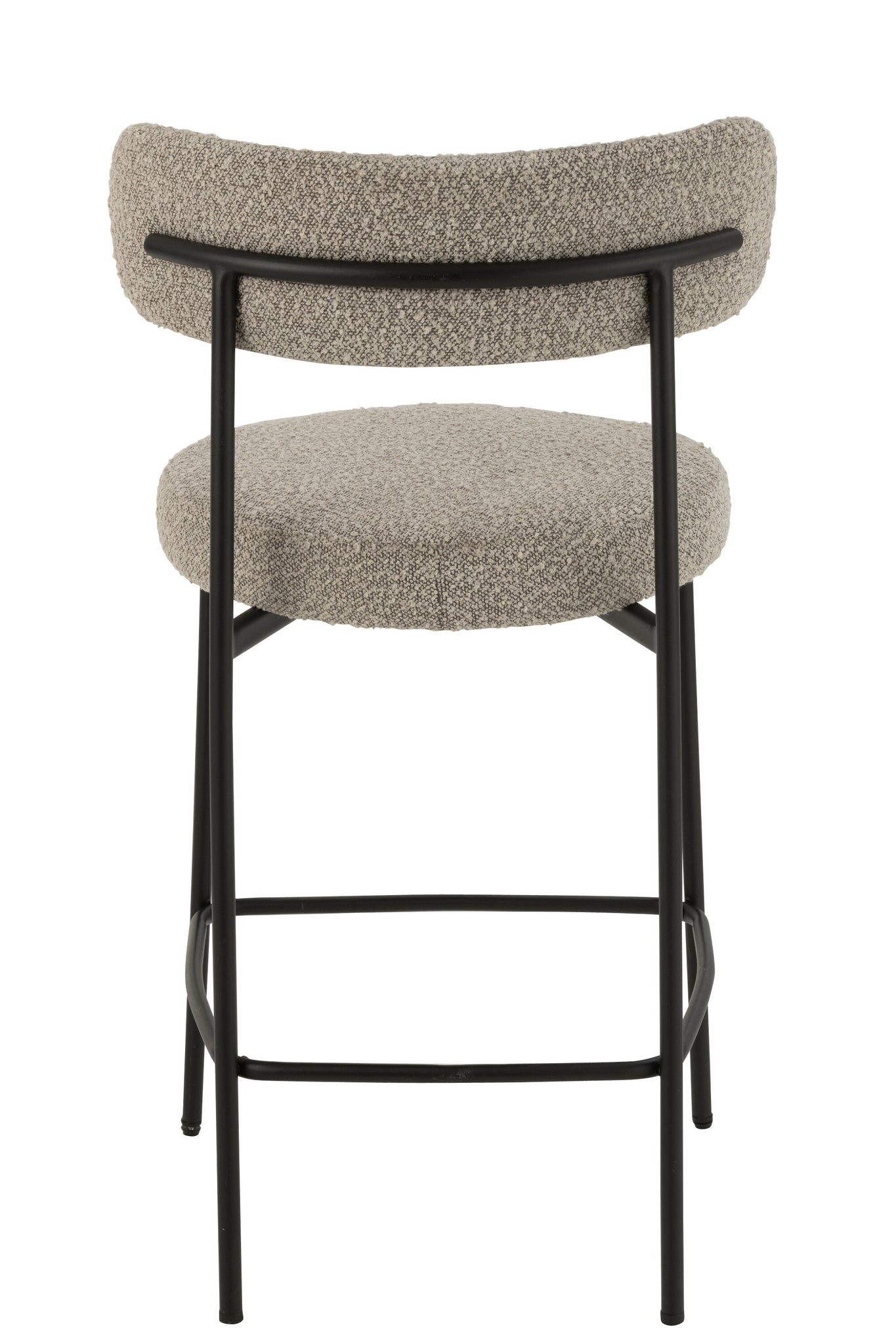 Bar Chair Boucle Plywood/Polyester Grey/Black