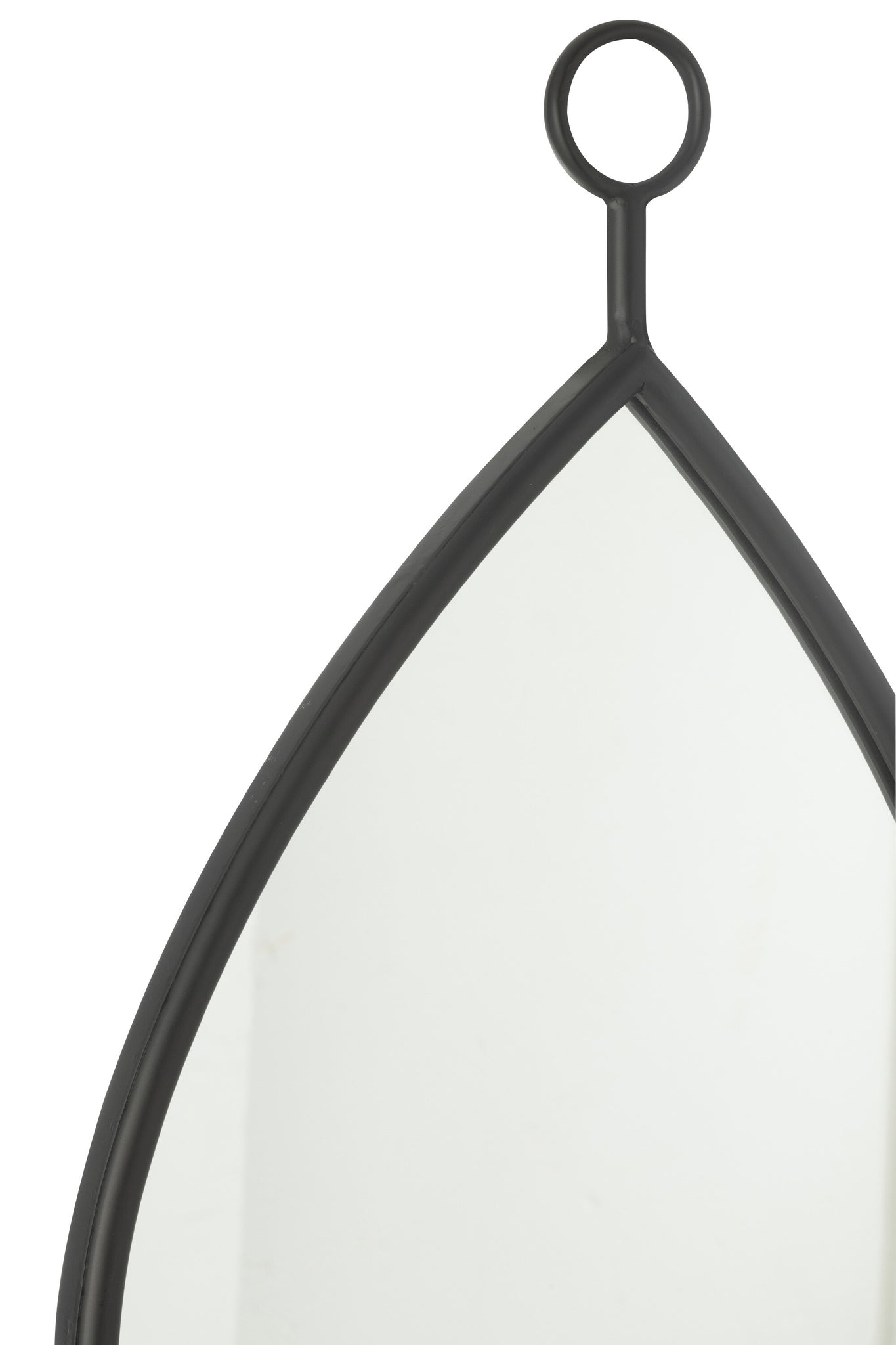Hanging Mirror Drop Mirror/Mdf Black Medium
