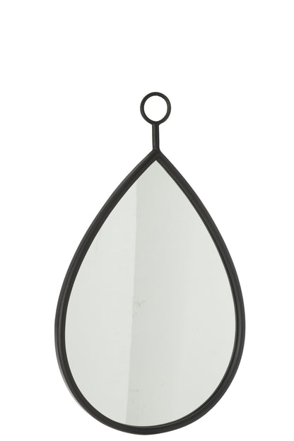 Hängespiegel/MDF Schwarz Mittel