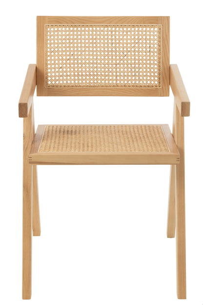 Stuhlgestell Eschenholz/Rattan Natur
