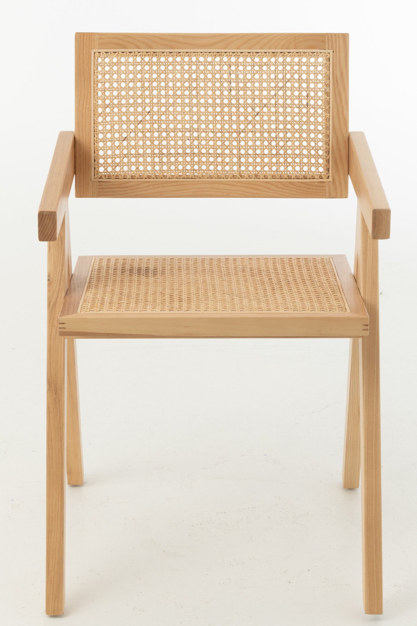 Chair Grid Ash Wood/Rattan Natural
