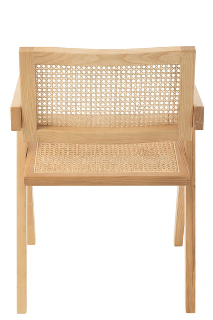 Stuhlgestell Eschenholz/Rattan Natur