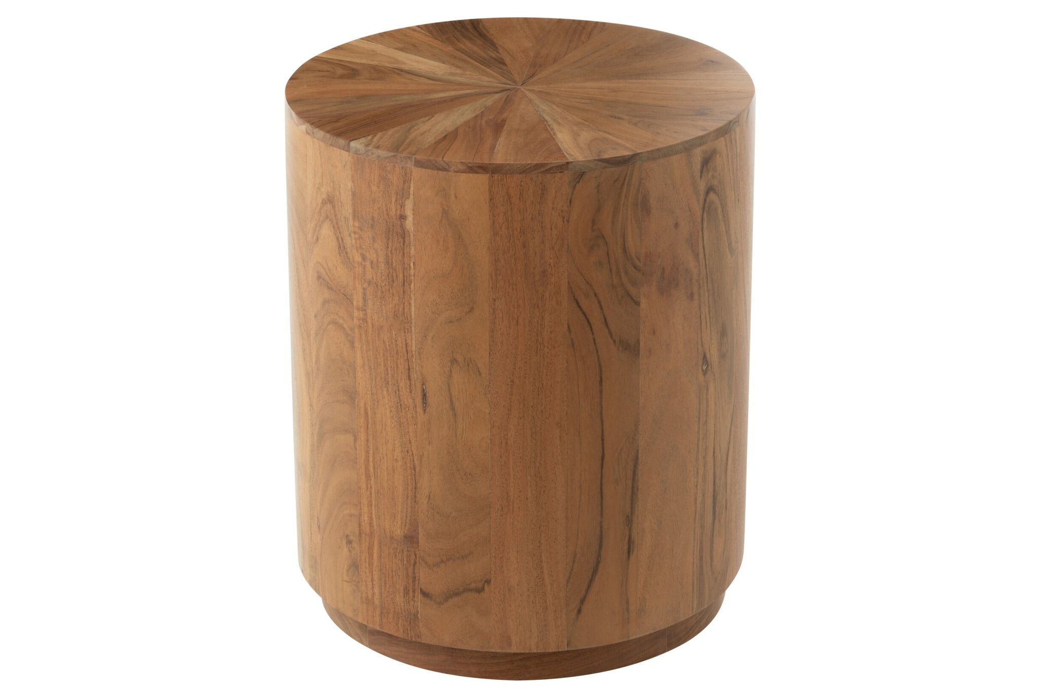 Bijzettafel Rond – acaciahout en MDF, naturel, ø45x55 cm