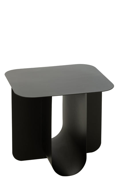 Beistelltisch Quadratisch Metall Schwarz