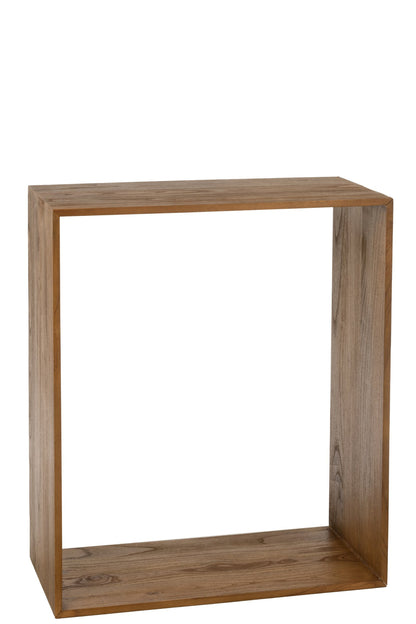 Wandregal Würfel Holz Braun