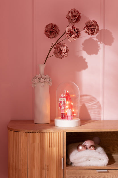 Blumenzweig 5 Pompons Eva Nude Pink