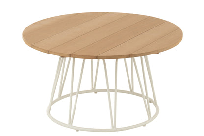 Table Zoa Steel/Polyethylene White