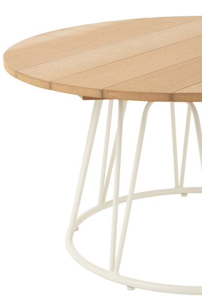 Table Zoa Steel/Polyethylene White