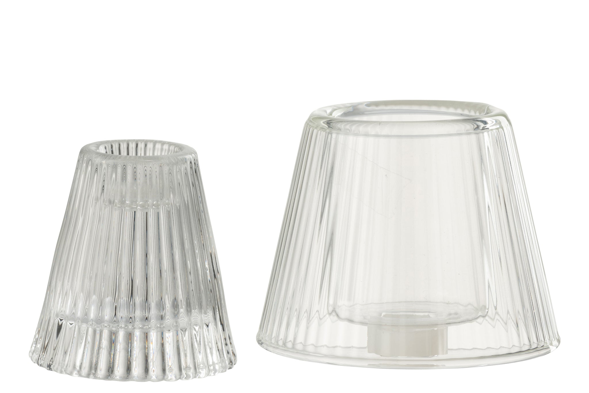 Candle Holder Hat Glass Transparent