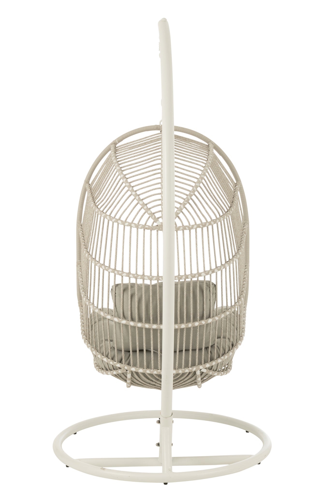 Hanging Chair Egga Steel/Rope Grey