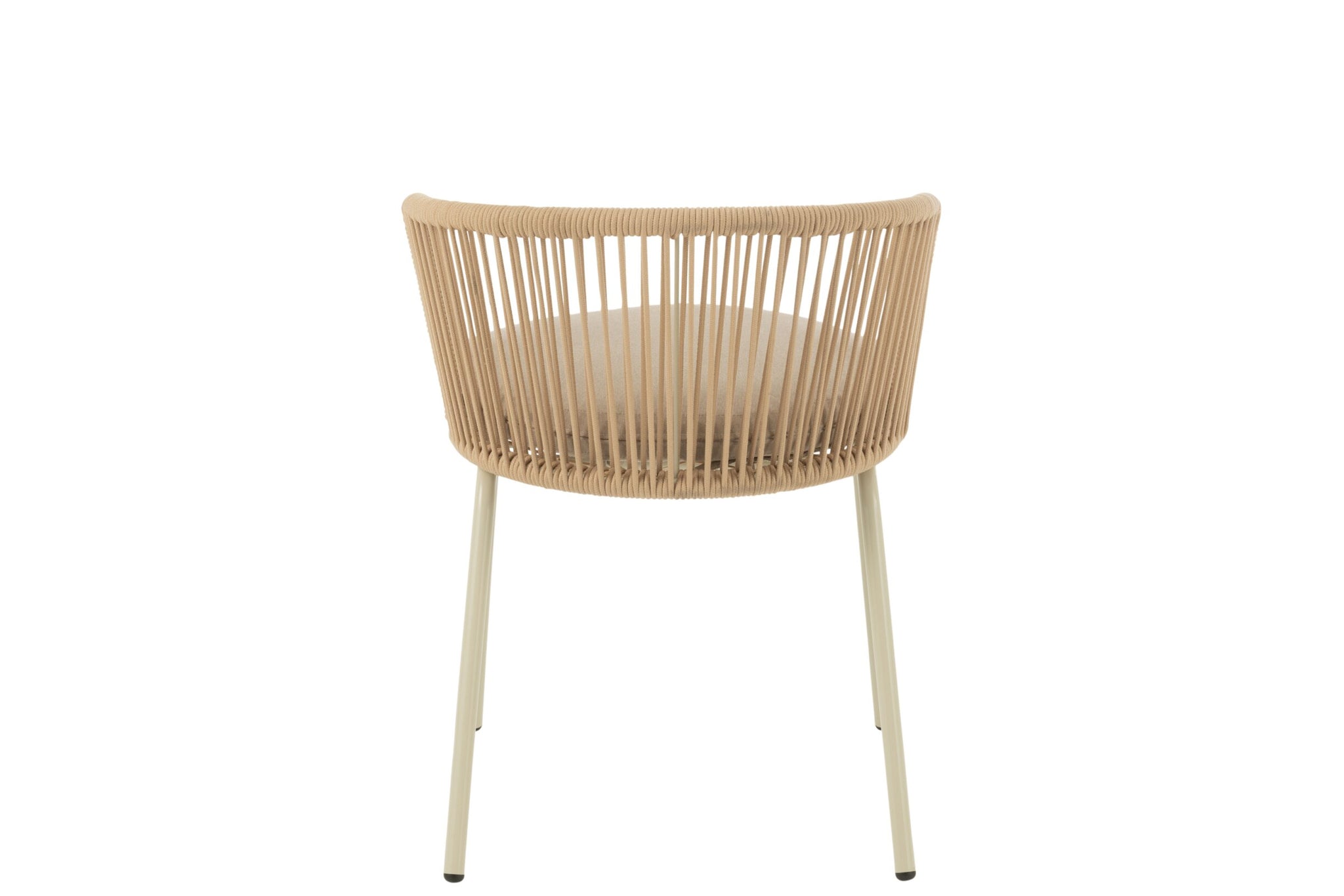 Stuhl Toa Stahl/Seil Beige