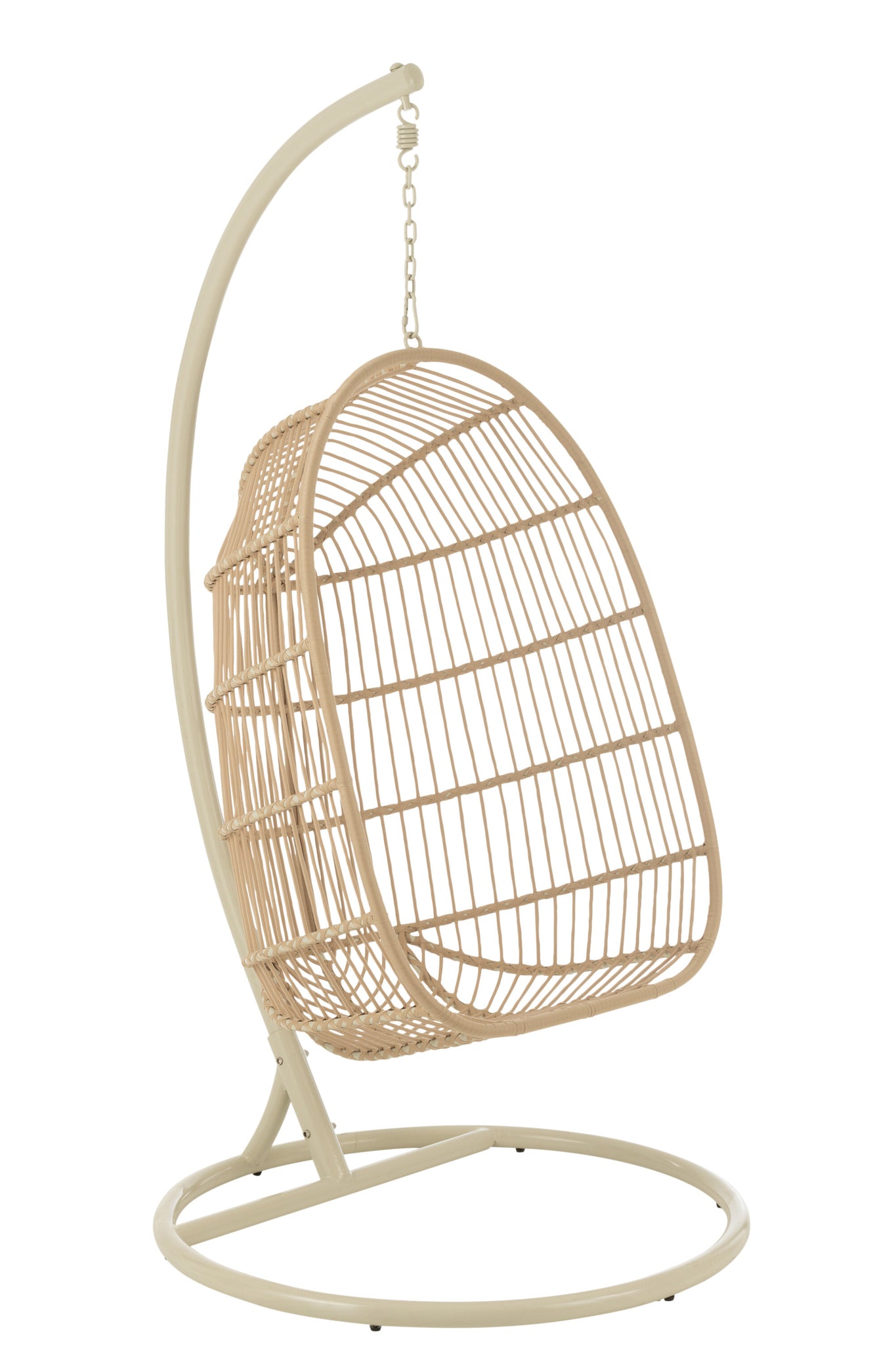 Hanging Chair Egga Steel/Rope Beige