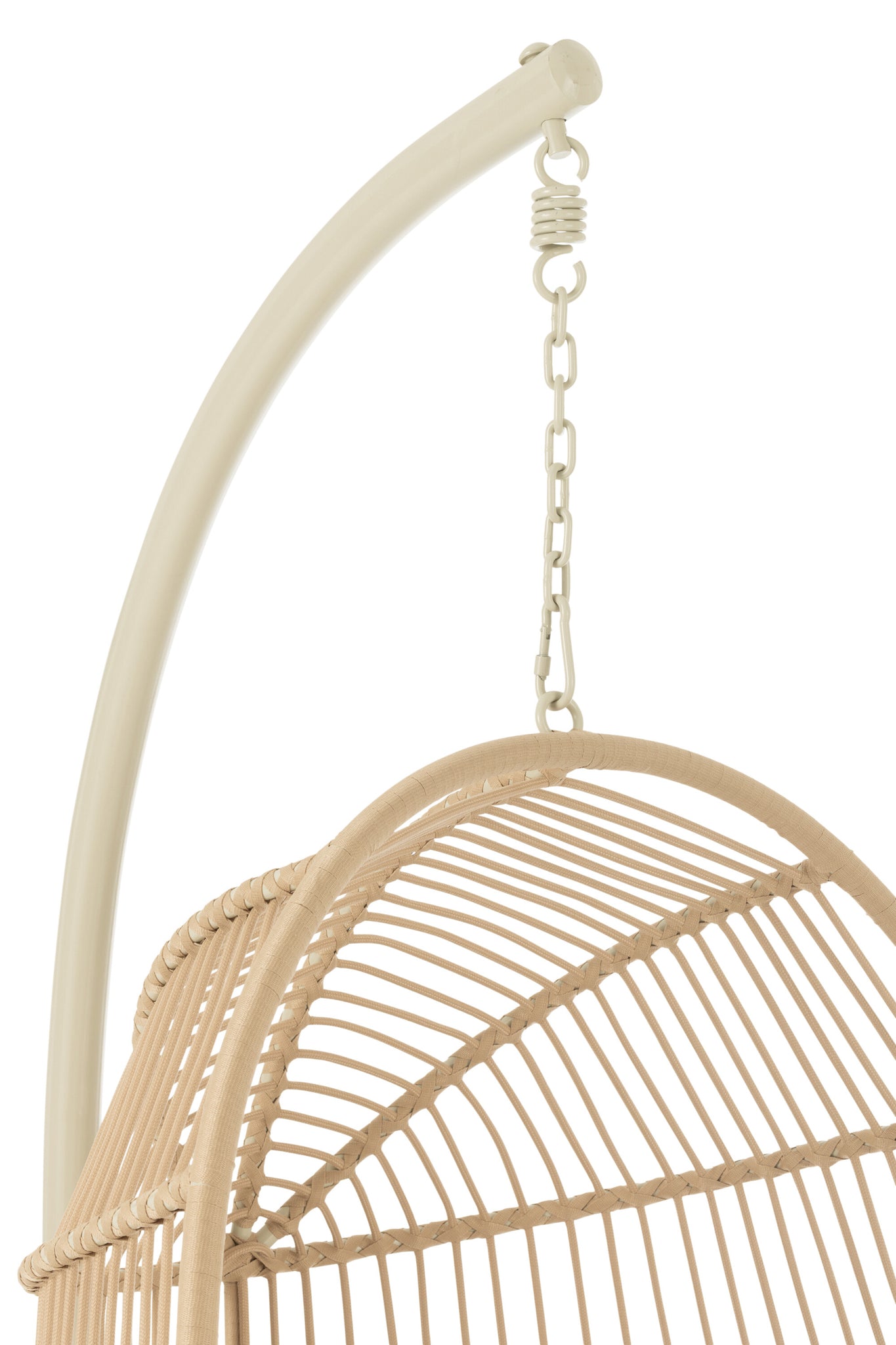 Hanging Chair Egga Steel/Rope Beige
