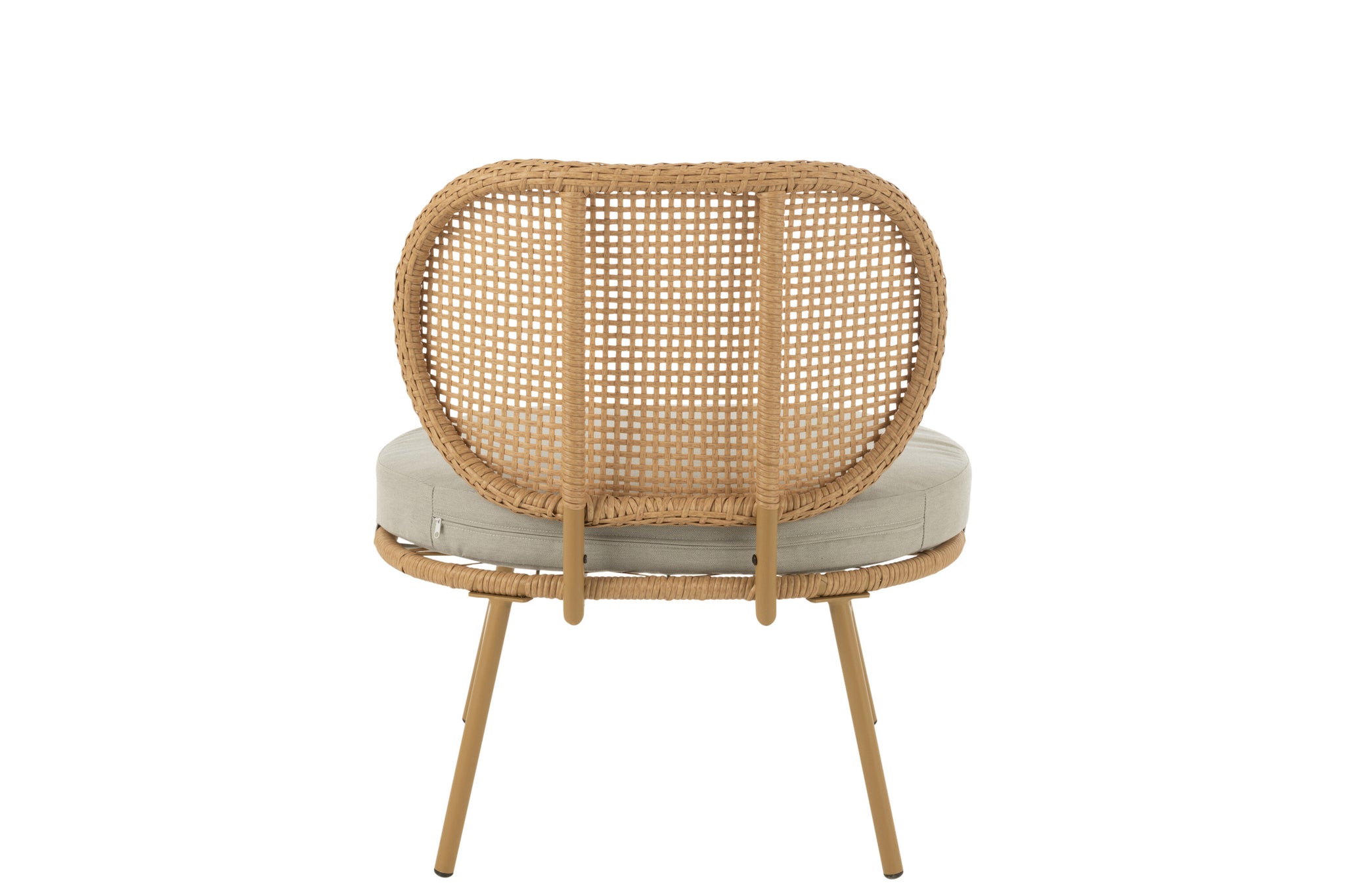 Chair Joa Steel/Rattan Natural