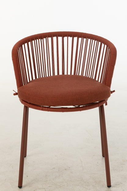 Stuhl Toa Stahl/Seil Rot