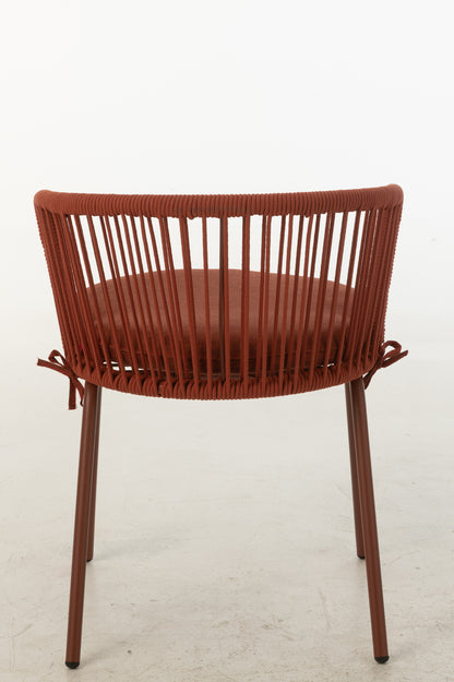 Stuhl Toa Stahl/Seil Rot