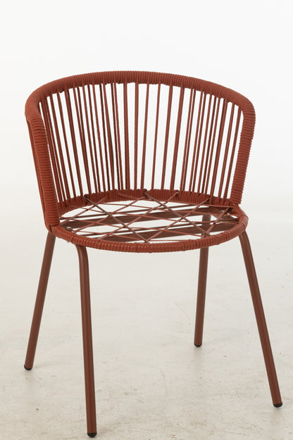 Stuhl Toa Stahl/Seil Rot