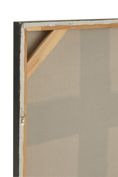 Painting Square Acrylic/Canvas White/Black