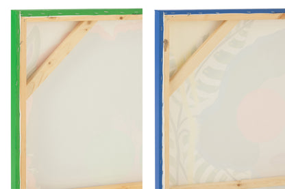 Wanddeko-Set „Pop Art“ für Frauen auf Leinwand, große Auswahl (2 Stück)
