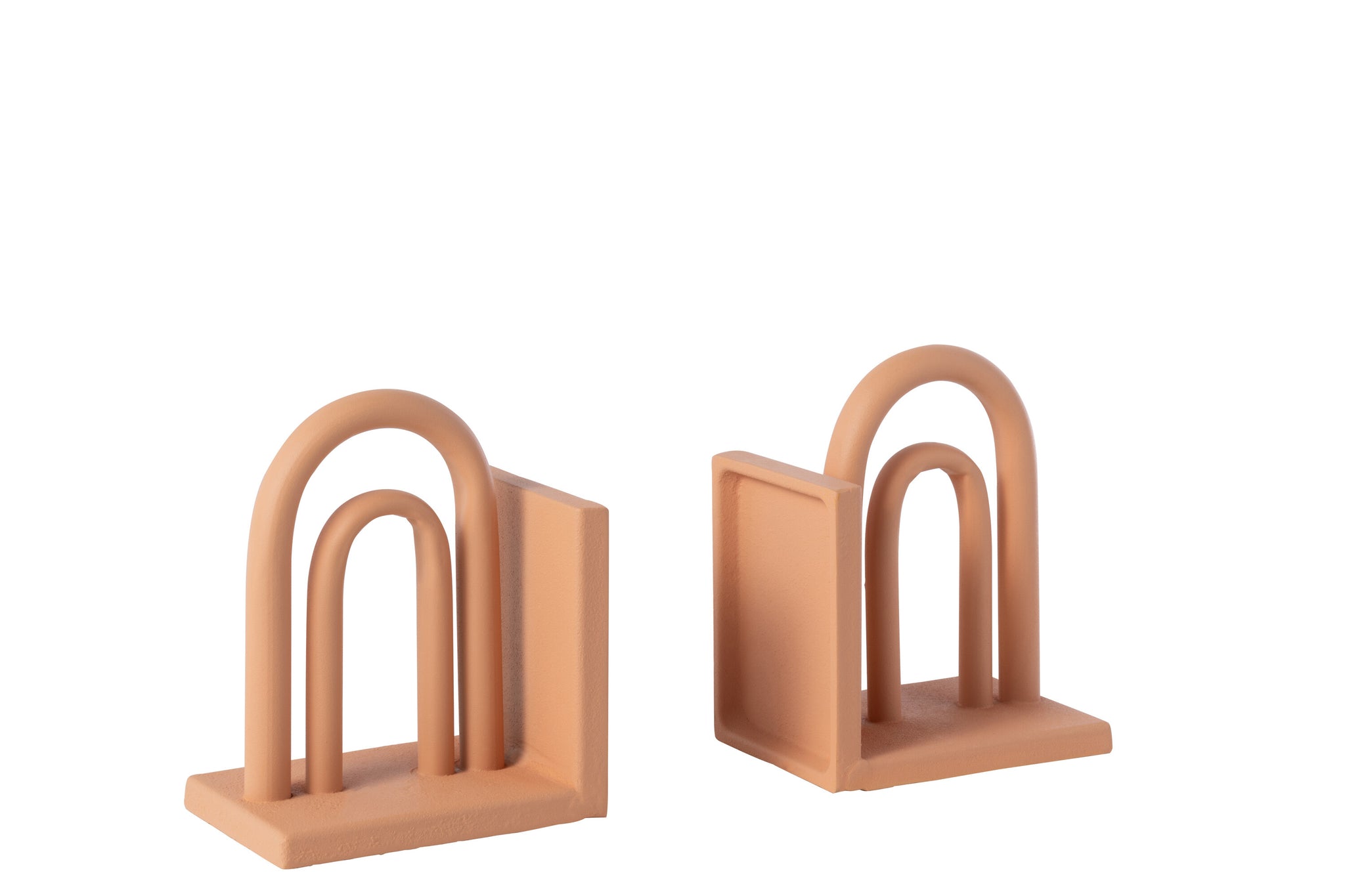 2er-Set Buchstützen Koli Eisenbraun/Natur