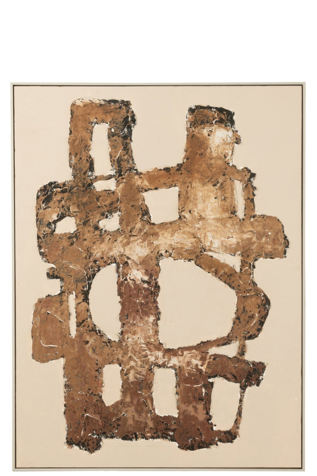 Schilderij Vot – canvas en grenenhout, multicolour, 93x123 cm