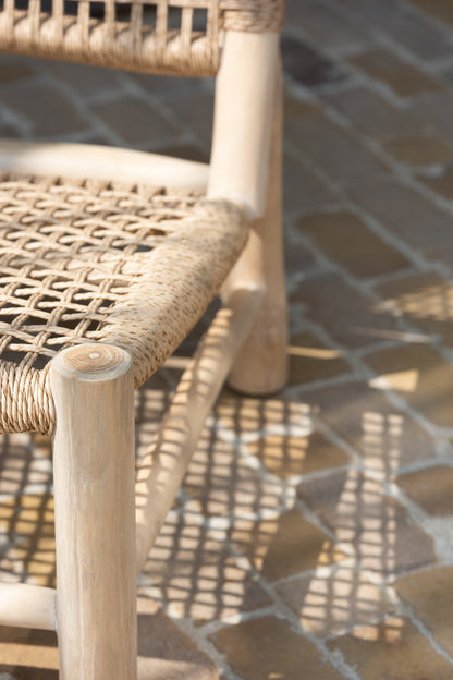 Sofa Vita Teak/Kunststoff Natur