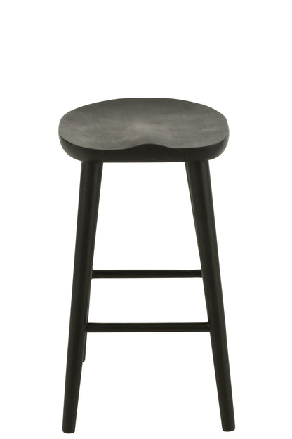 Bar Chair Mika Teak Black
