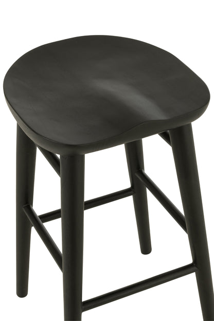 Bar Chair Mika Teak Black