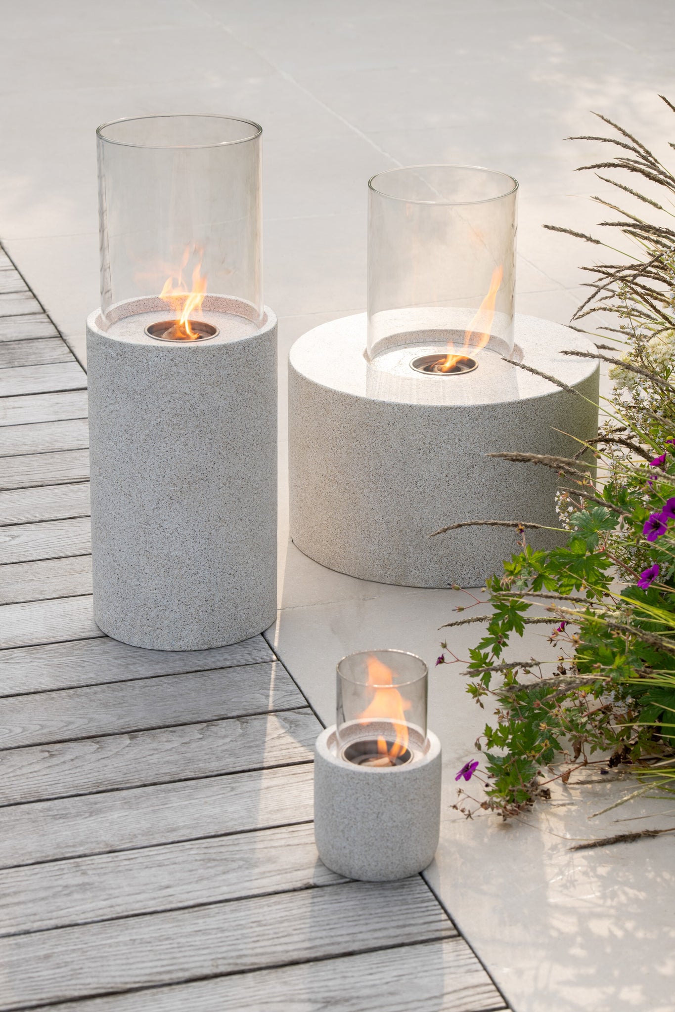Fire Pit Column Mgo Grey