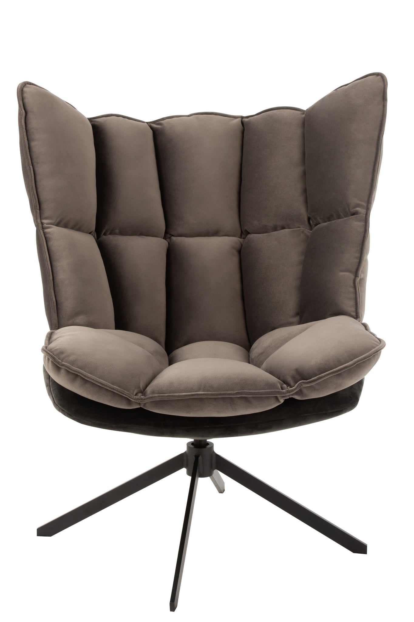Chair Relax Cushion On Frame Textile/Metal Grey